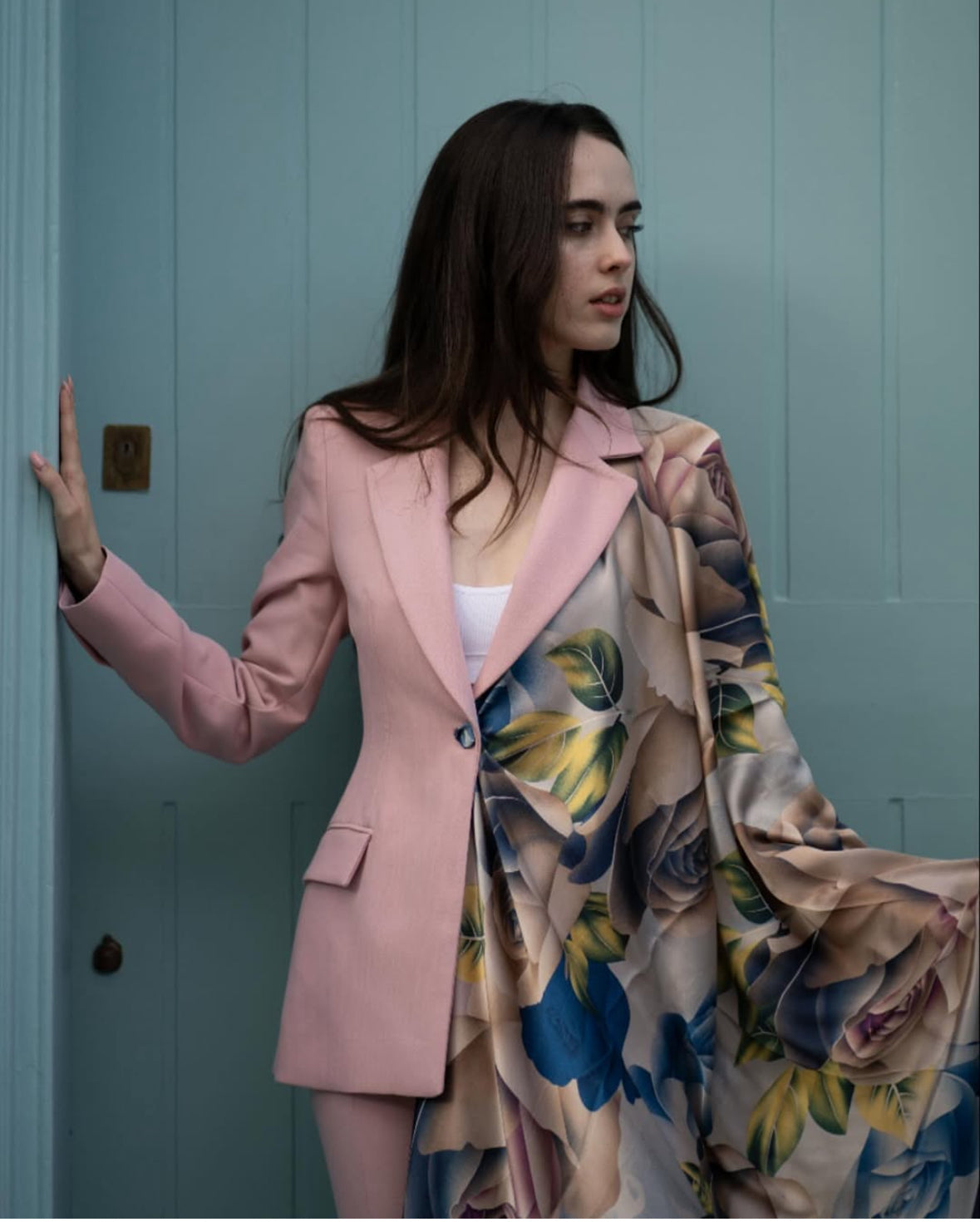 Leni Floral Silk Stole