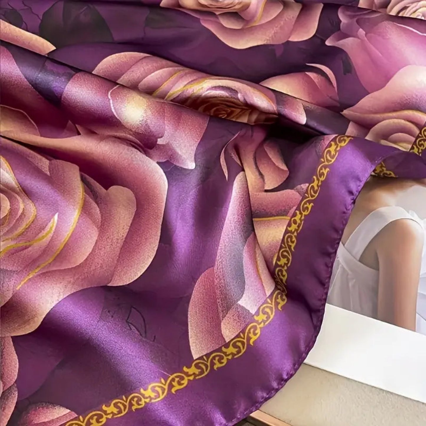 Khair Floral Silk Scarf