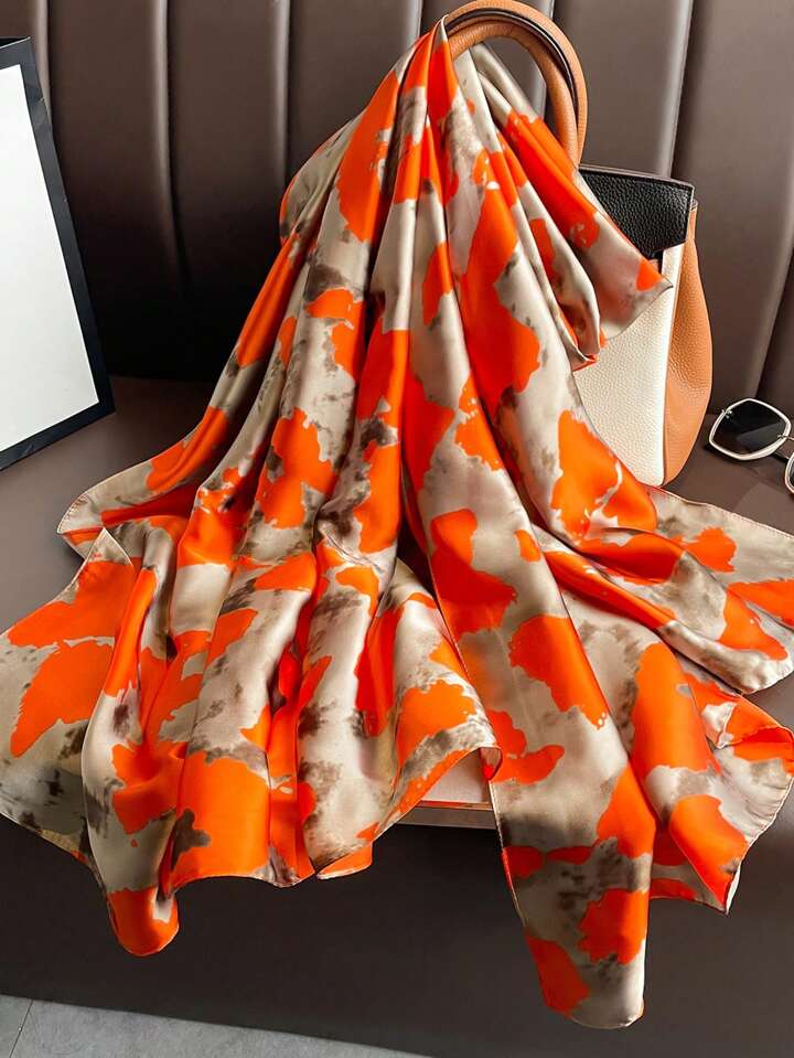 Mich Sunburn Saffron Satin Stole