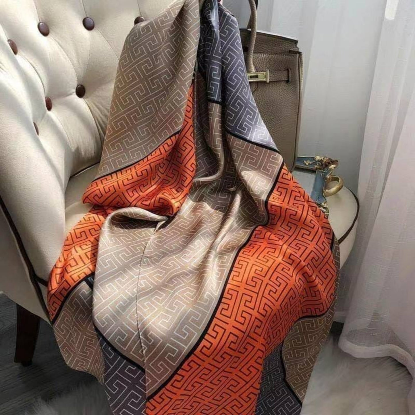Dalmatian Luscious geometric Scarf