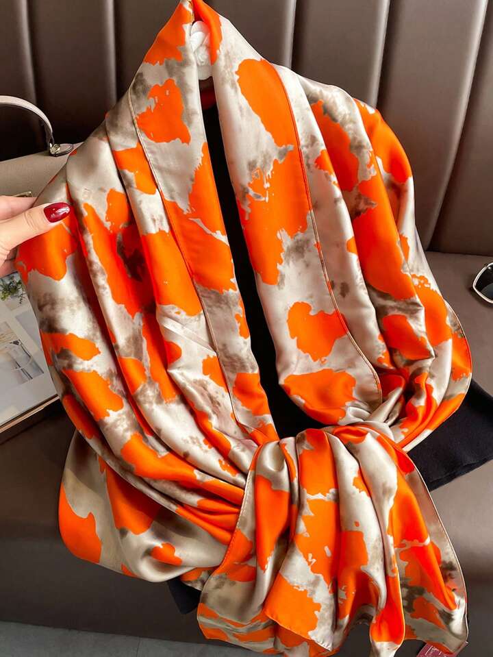Mich Sunburn Saffron Satin Stole