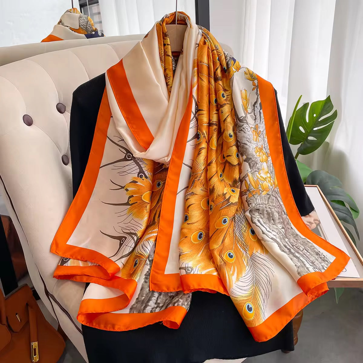 Amber Plume Luxe Stole