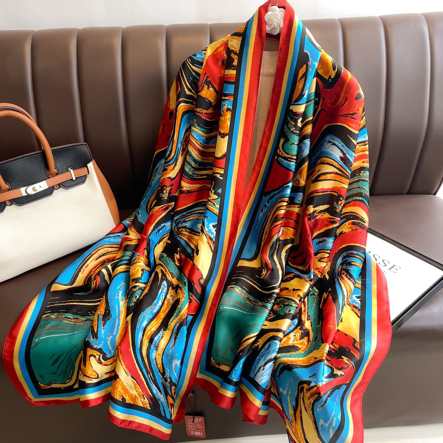 Aurora Luxe Abstract Silk Stole