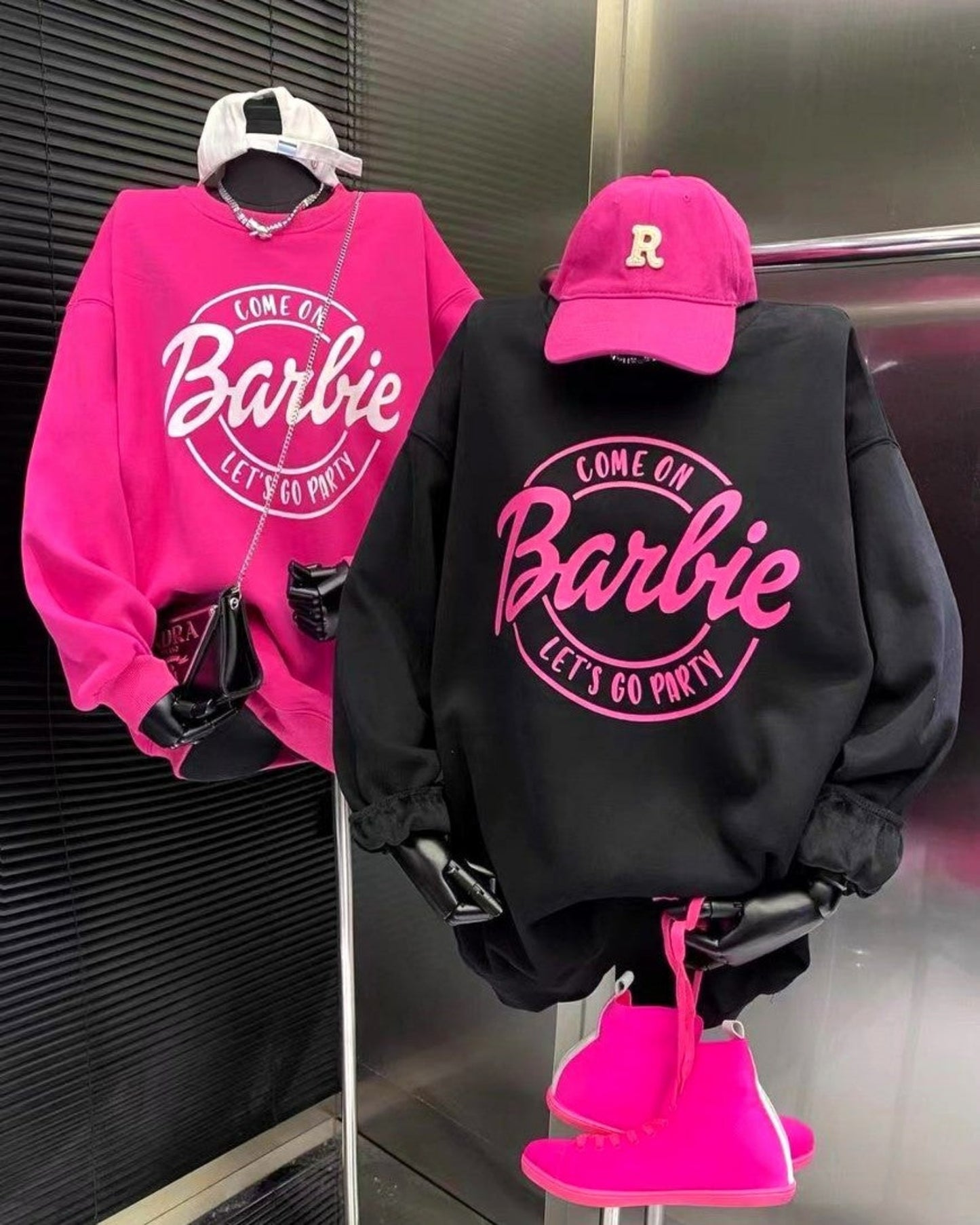 Oversized Barbie Sweatshirts