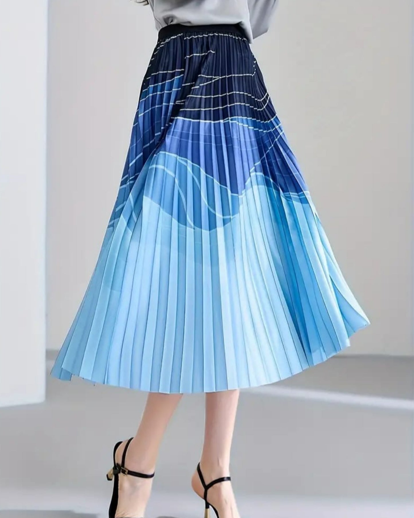 Liem Gradient Pleated Skirt