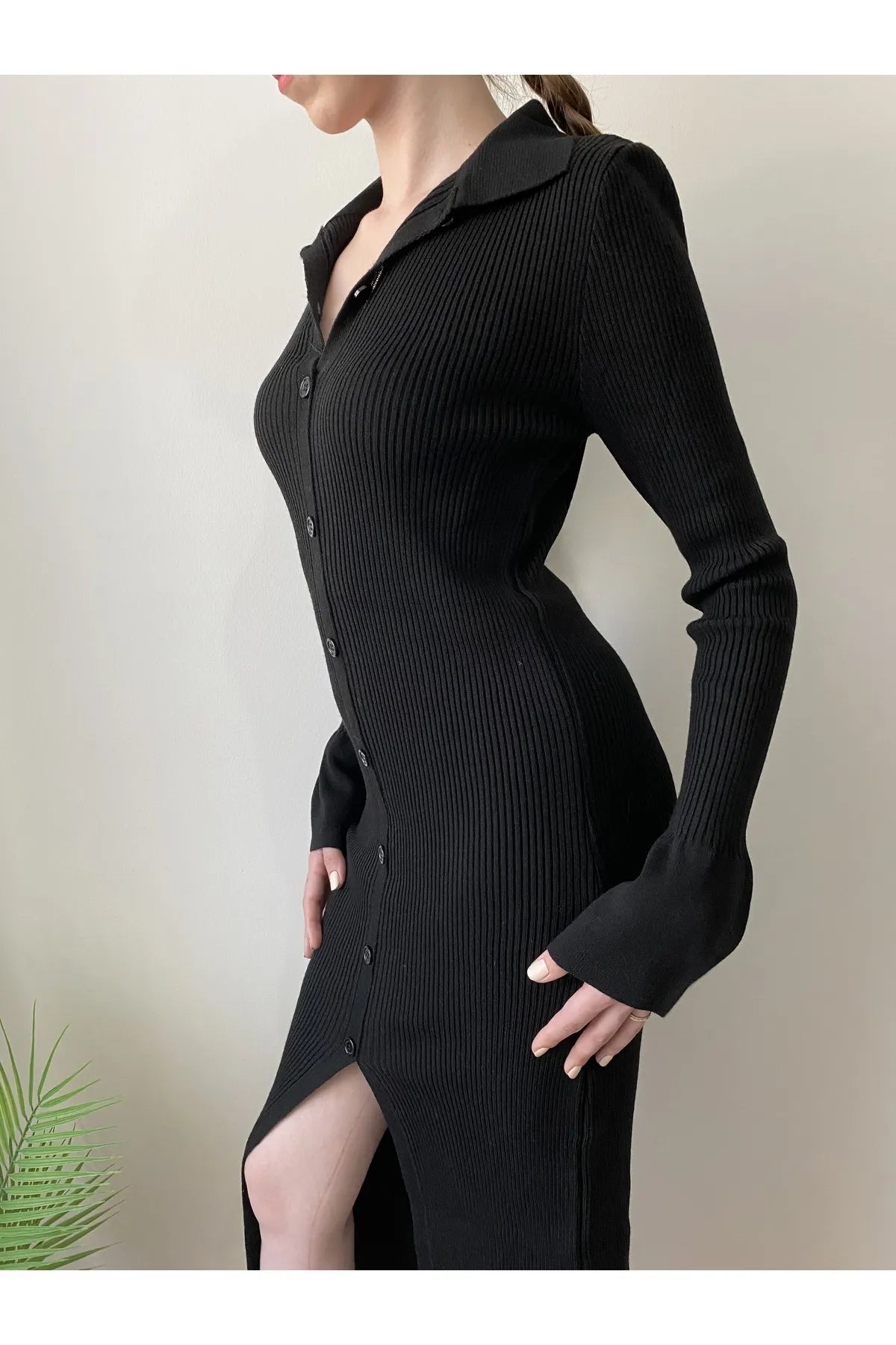 Jessi Buttoned Bodycon Dress
