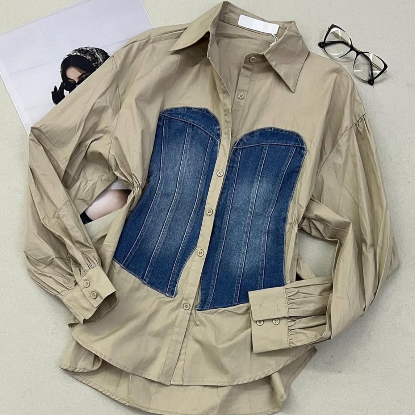 Wacol Denim Detail Shirt