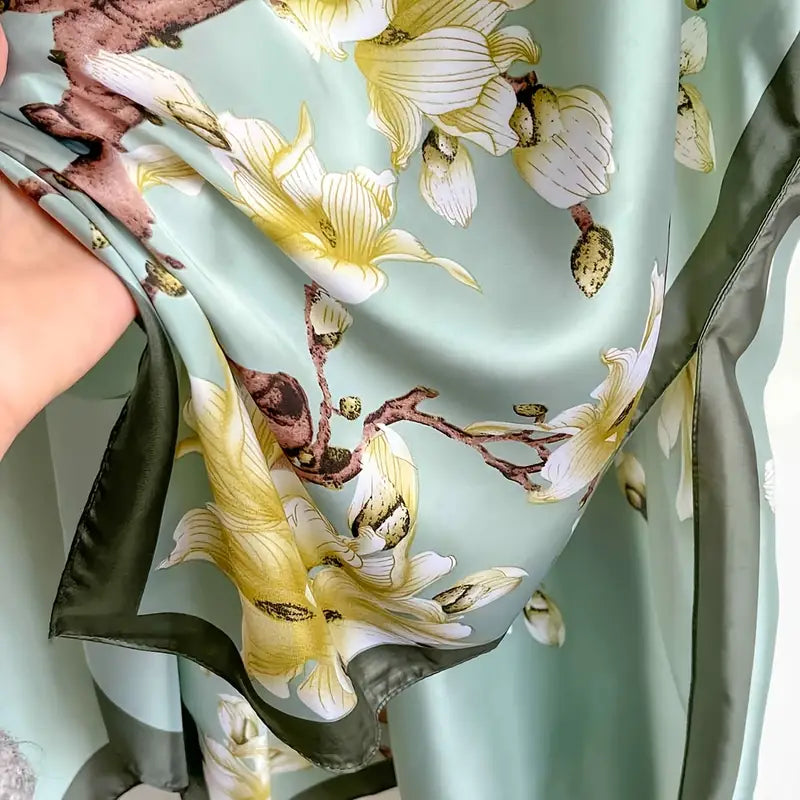 Sage Magnolia Bloom Stole