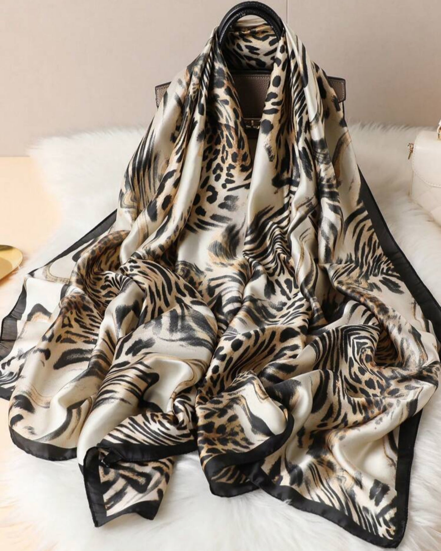Luxe Savannah Silk Scarf