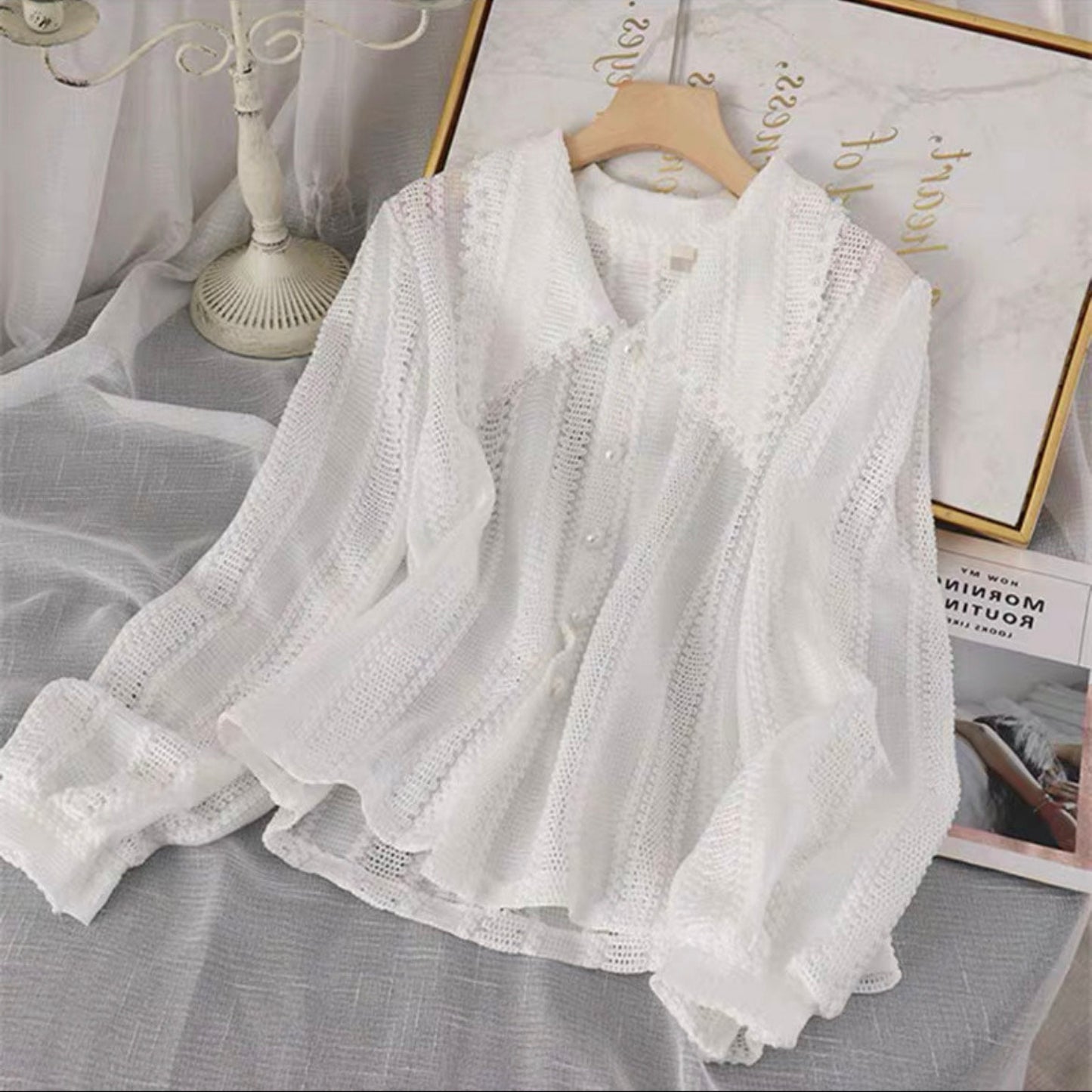 Grahim Pearled Buttoned Shirts