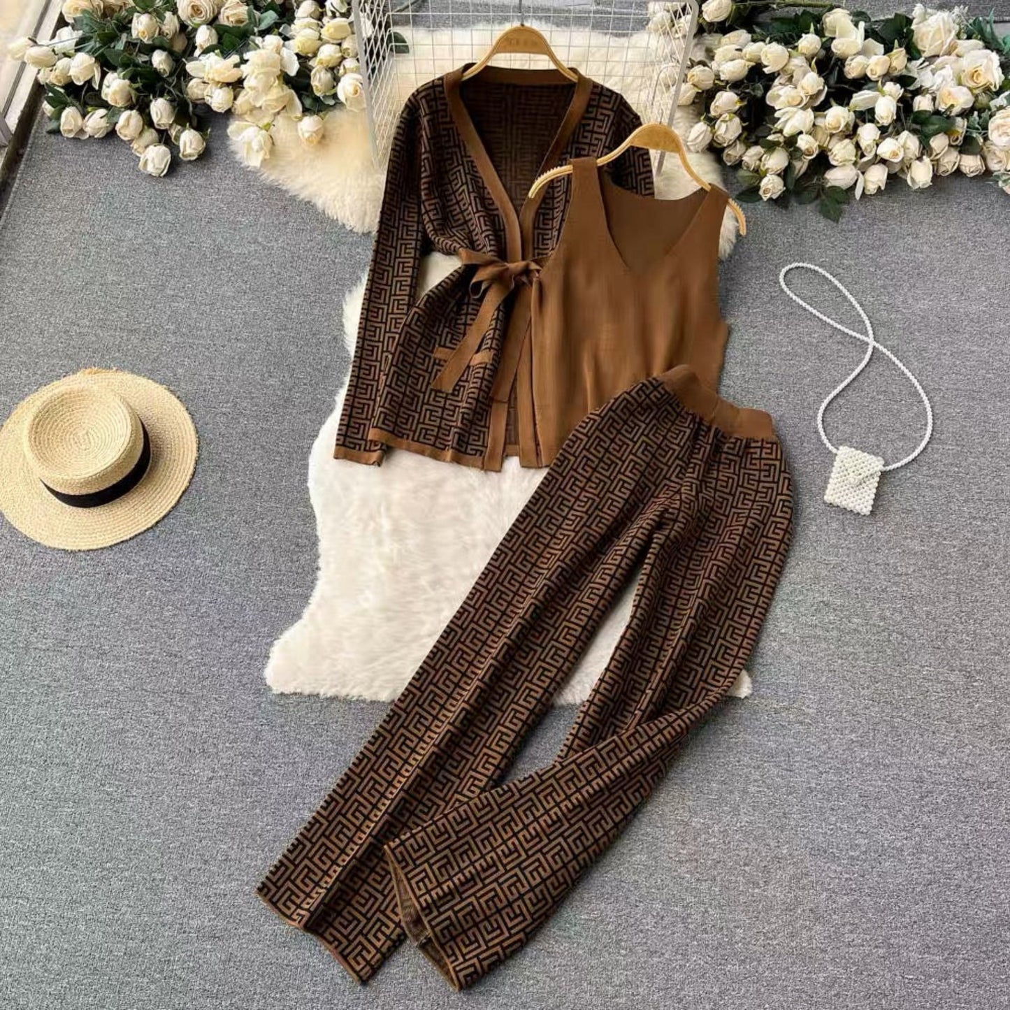 Moir 3 pieces Co ord set