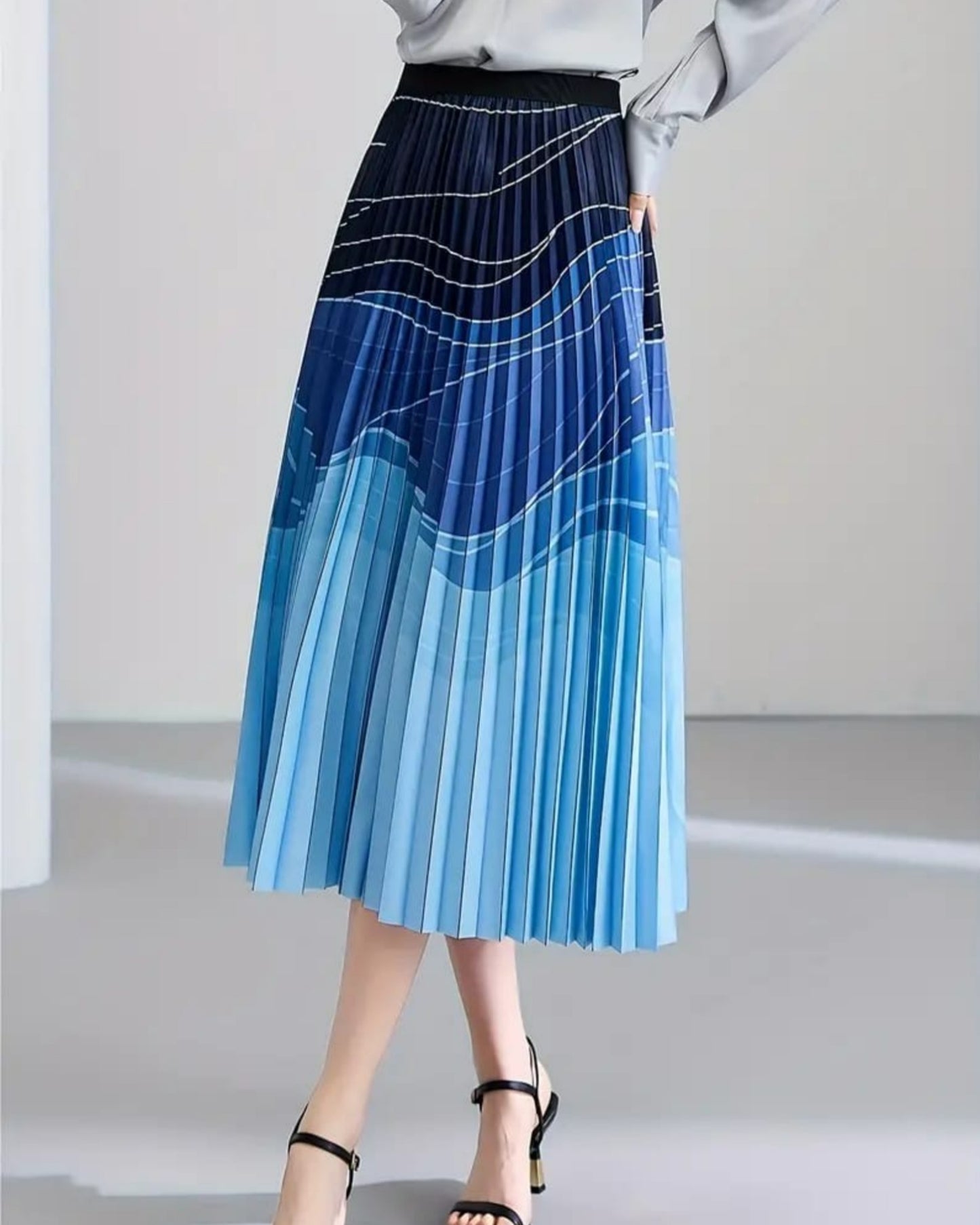 Liem Gradient Pleated  Skirt