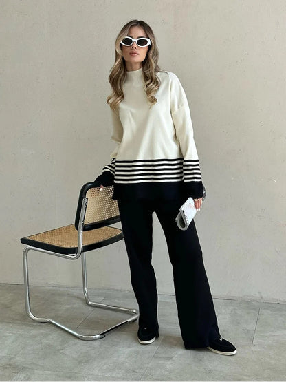 Fair Striped Winter Co Ord Set - Tracksuit