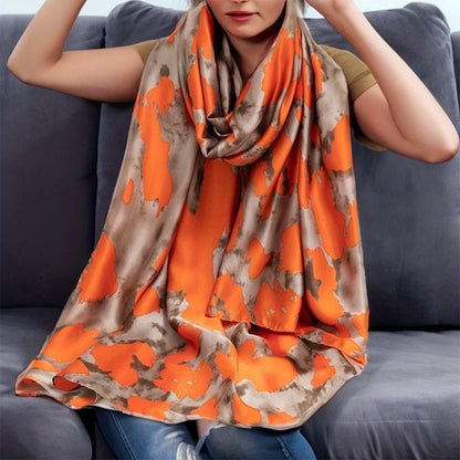 Mich Sunburn Saffron Satin Stole