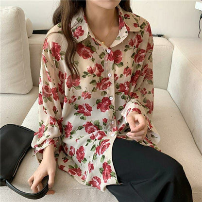 Selena floral shirt