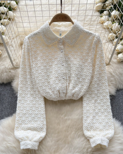 Seoul Luxury Lined Lace Shirt