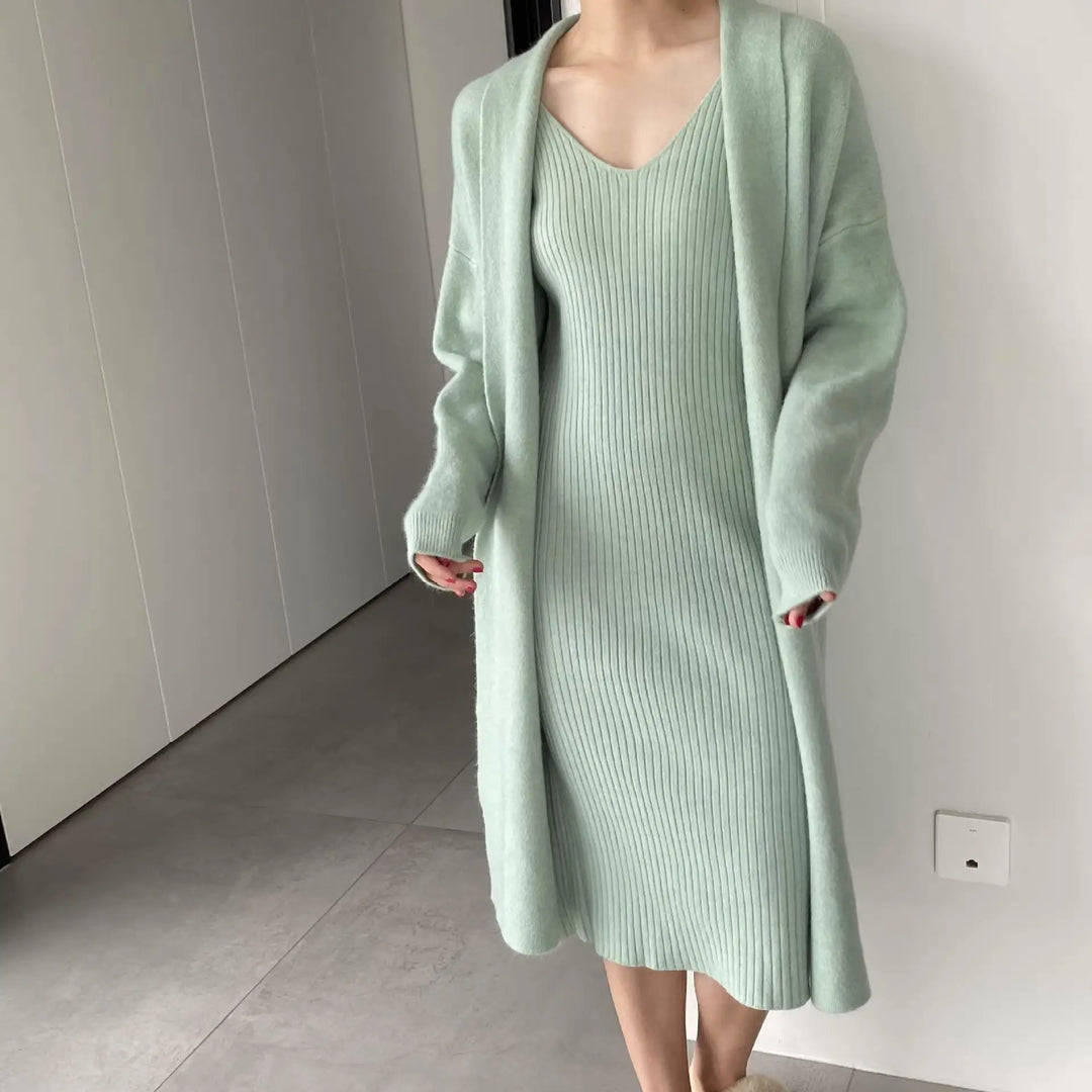 Phoni Winter Dress With Shrug