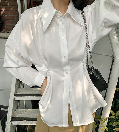 Swan Side Buttoned Shirt