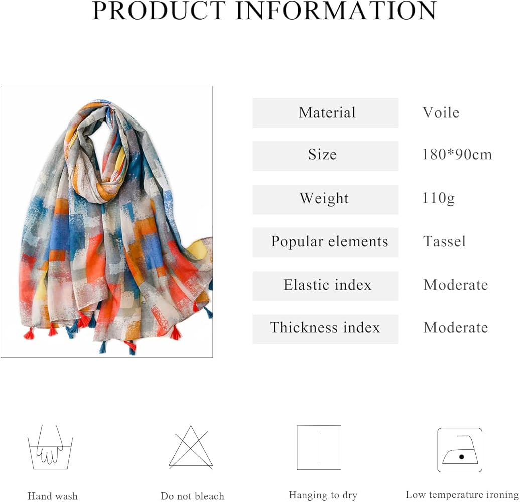 Sai Multicolor Boho Tassel Scarf