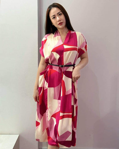 Mier Abstract Printed Dress