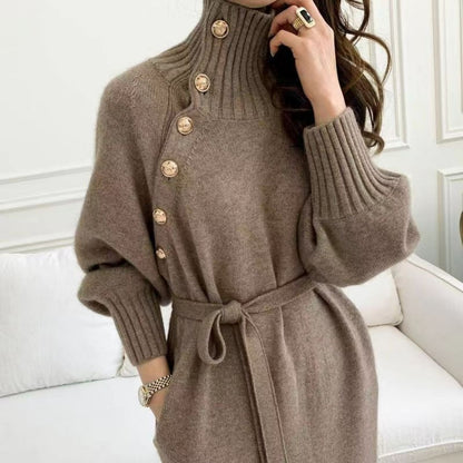 Jety High Neck Winter Dress