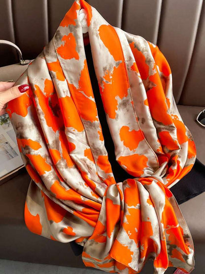 Mich Sunburn Saffron Satin Stole