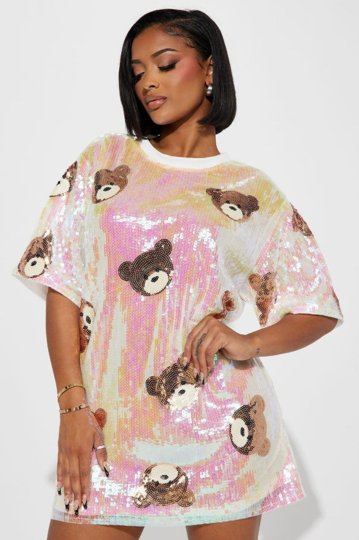 Solimo Teddy T-Shirt Dress