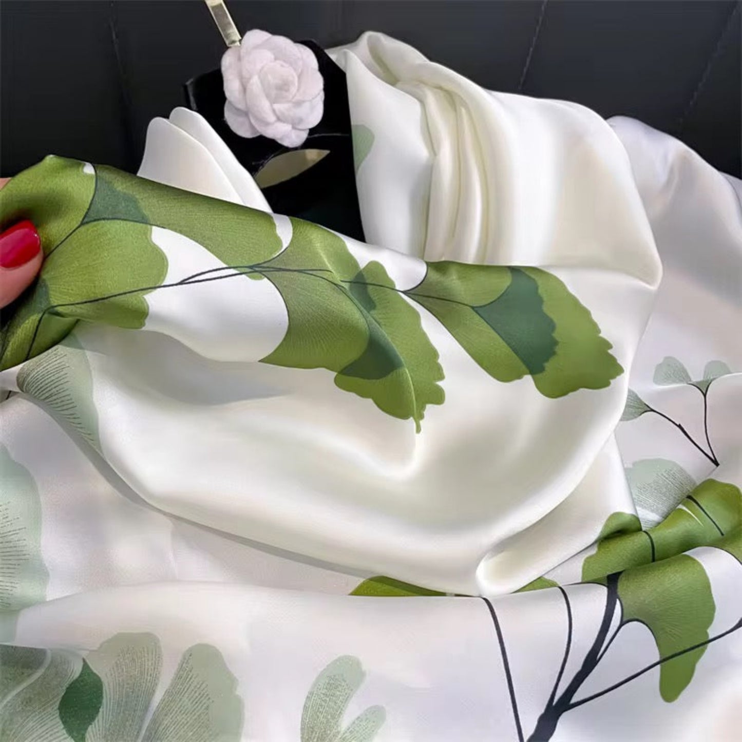 Nissa Floral Silk Stole