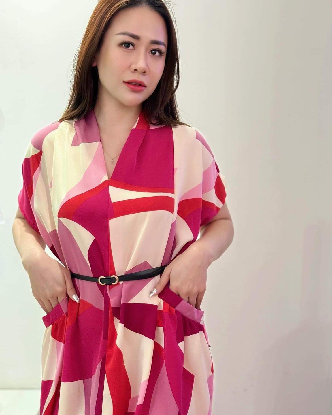 Mier Abstract Printed Dress