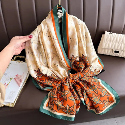 Autumn Amber Luxe Printed Stole