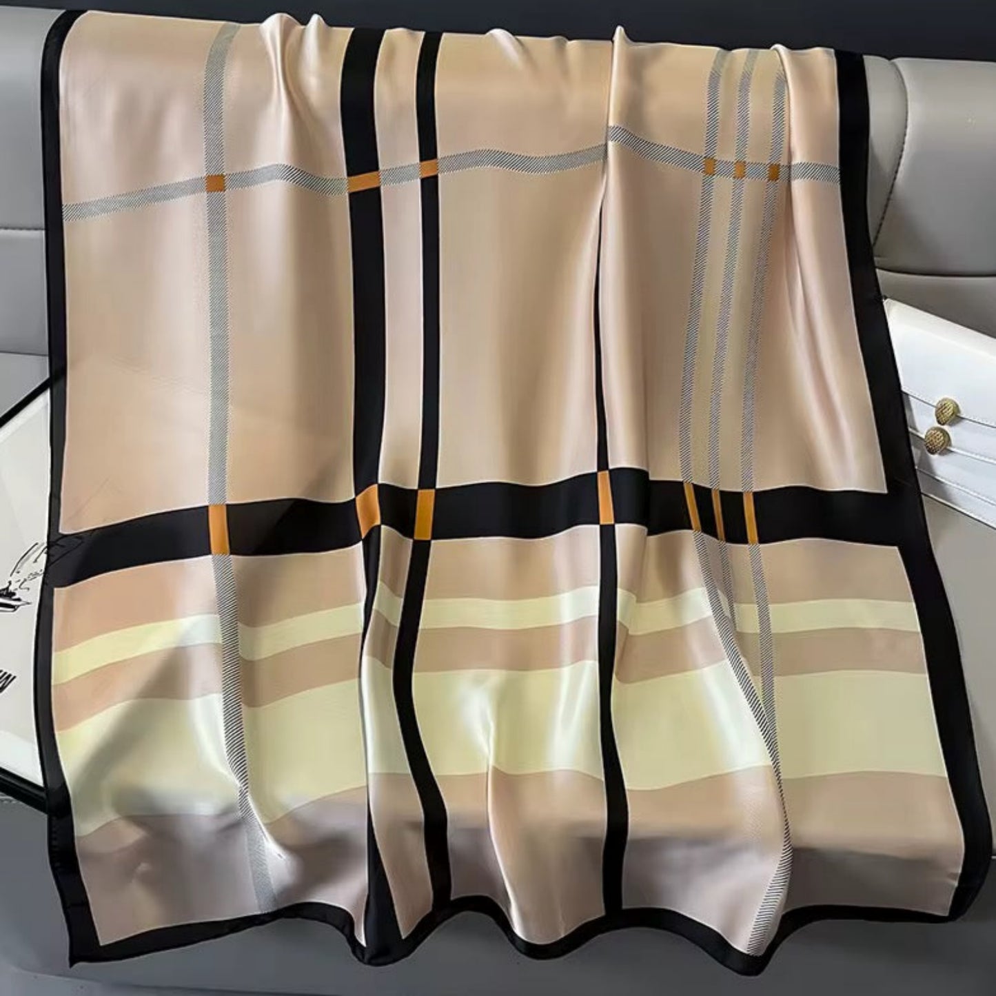 Autumn Hues Plaid Luxe Scarf