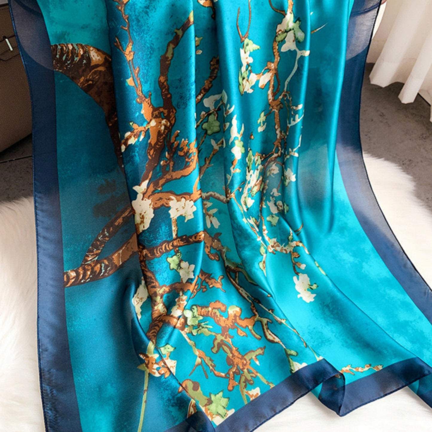 Azure Blossom Stole