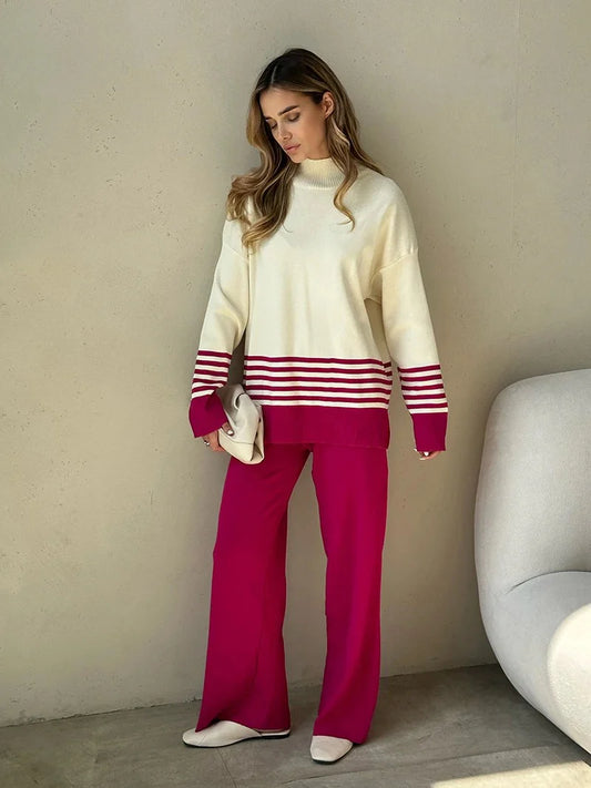 Fair Striped Winter Co Ord Set