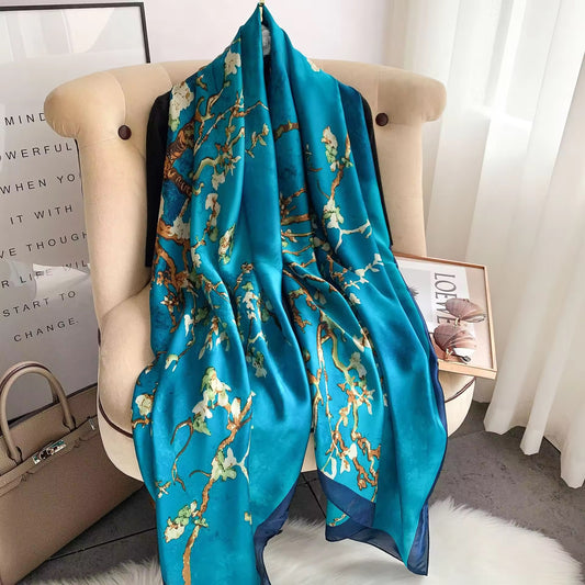 Azure Blossom Stole