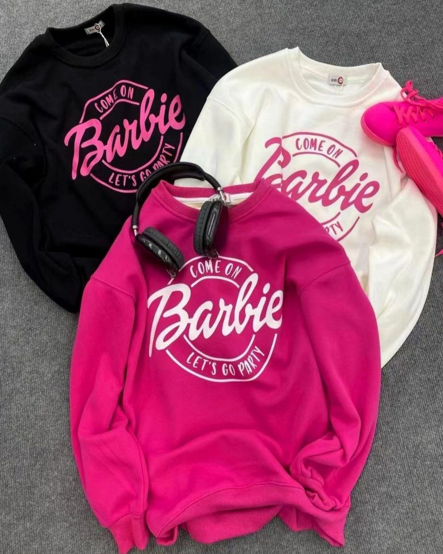 Oversized Barbie Sweatshirts