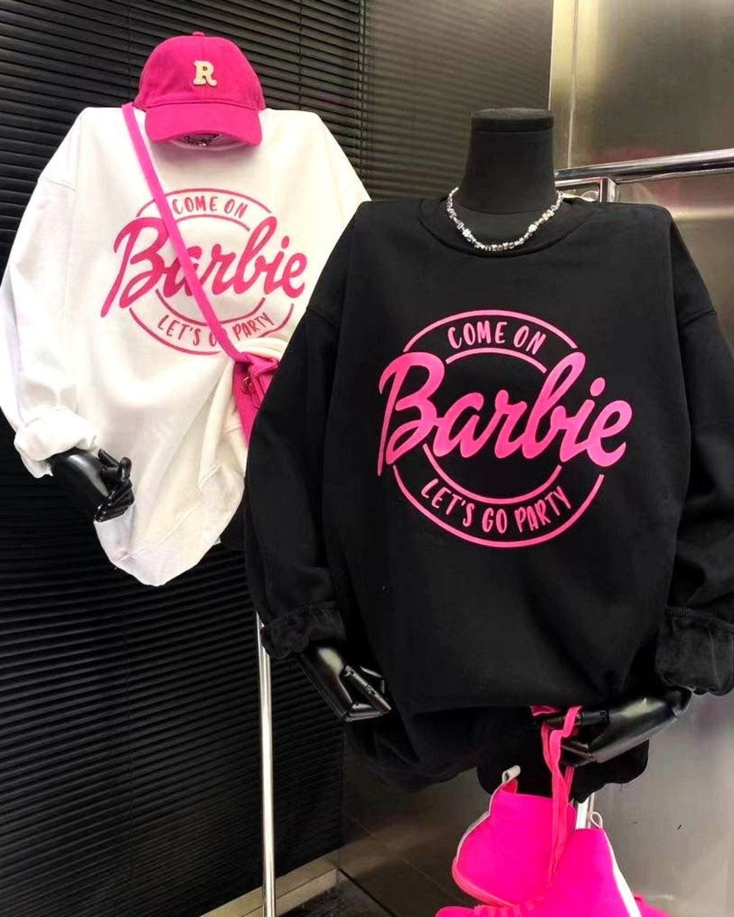 Oversized Barbie Sweatshirts