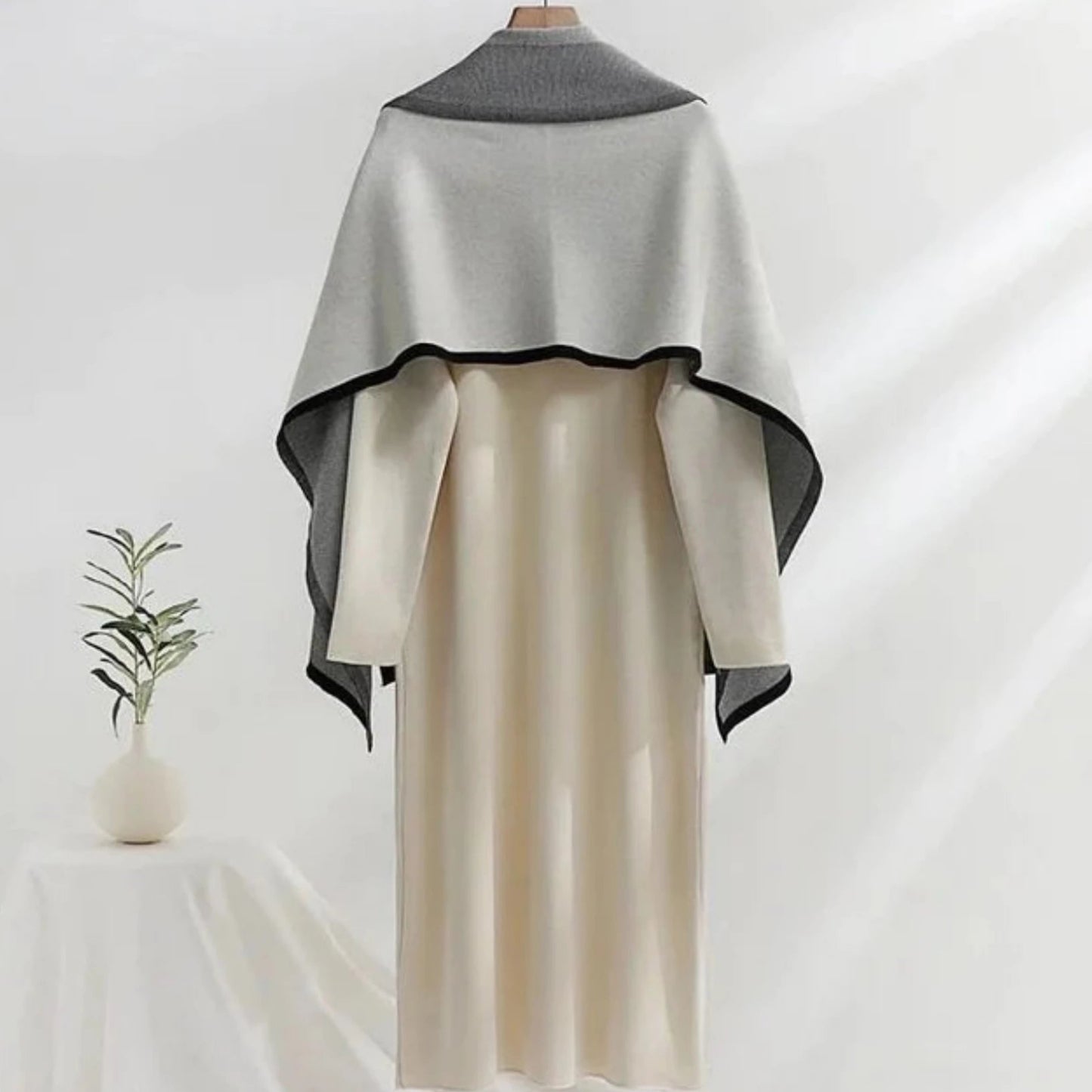 Boulve Statement Winter Dress With Stole