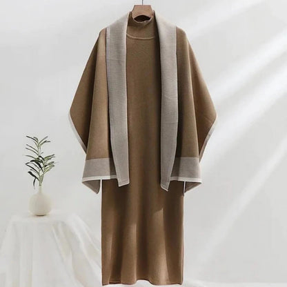 Boulve Statement Winter Dress With Stole