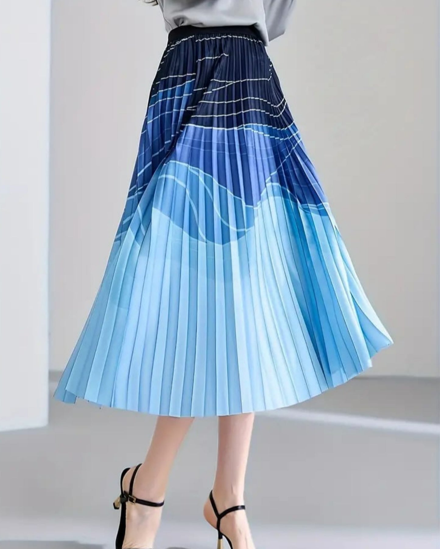 Liem Gradient Pleated  Skirt