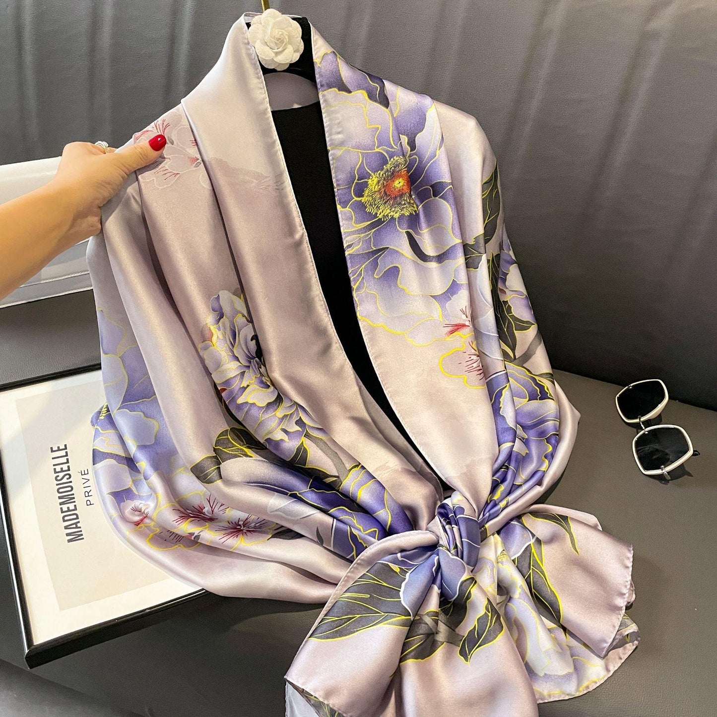 Bev Floral Silk Stole