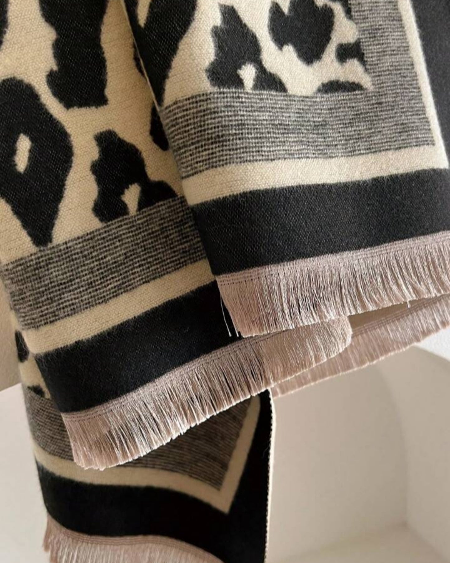 Classic Safari Leopard Knit Wrap