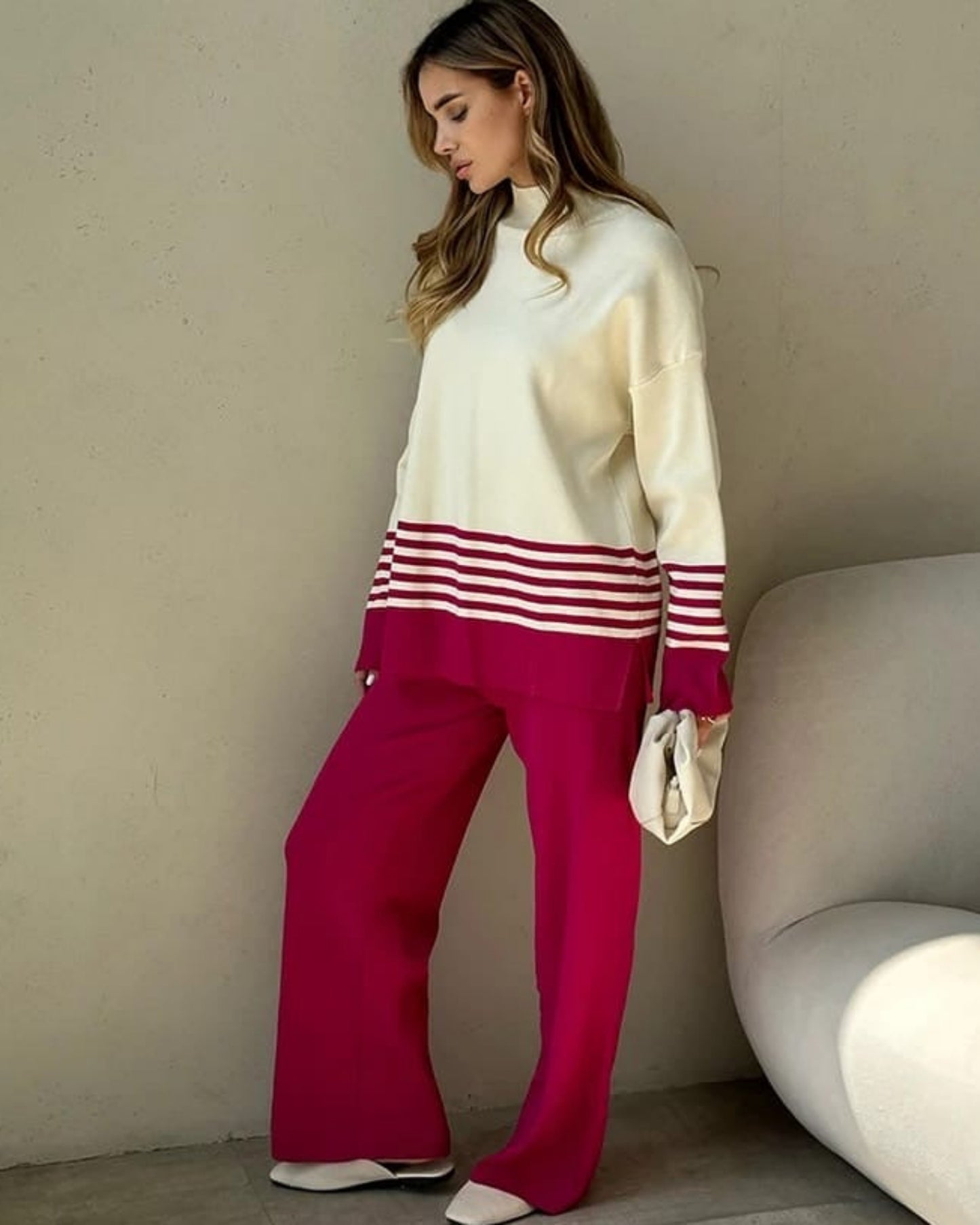 Cozy Knit Two-Piece Loungewear Set