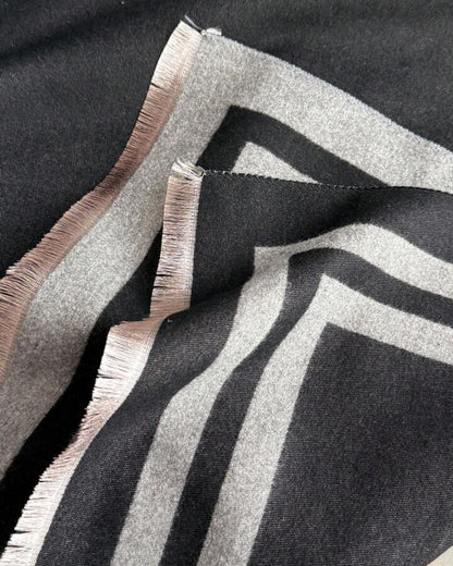 Cozyzone Classic Striped Knit  Scarf Shawl