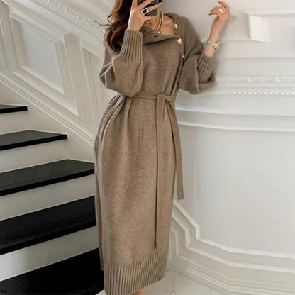 Jety High Neck Winter Dress