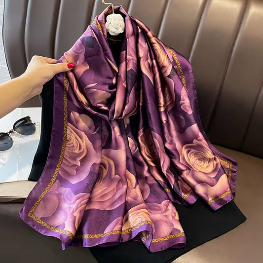 Khair Floral Silk Scarf