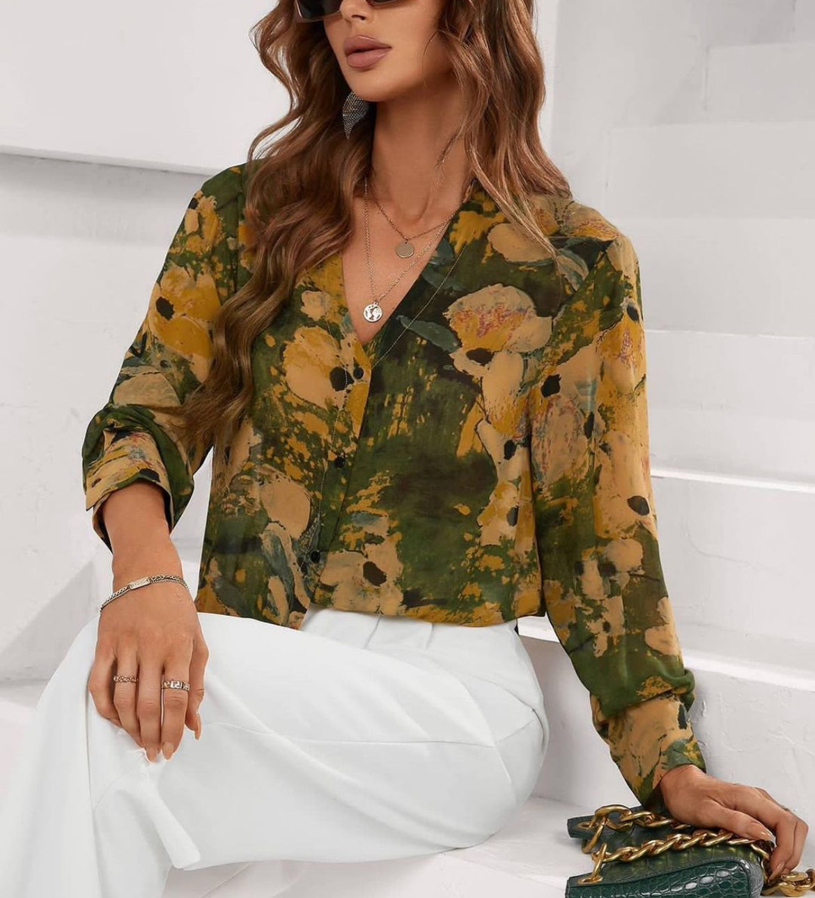 Maria printed shirt