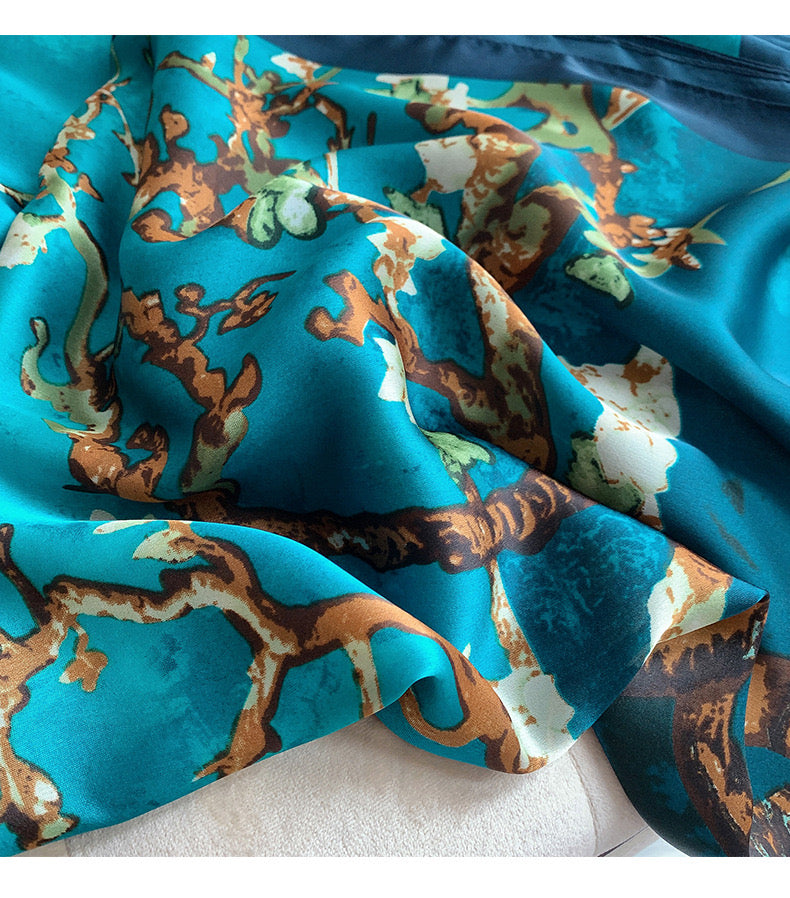 Azure Blossom Stole