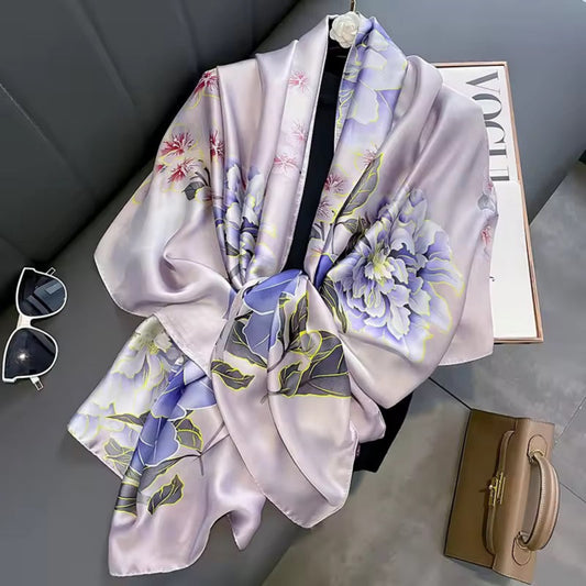 Bev Floral Silk Stole