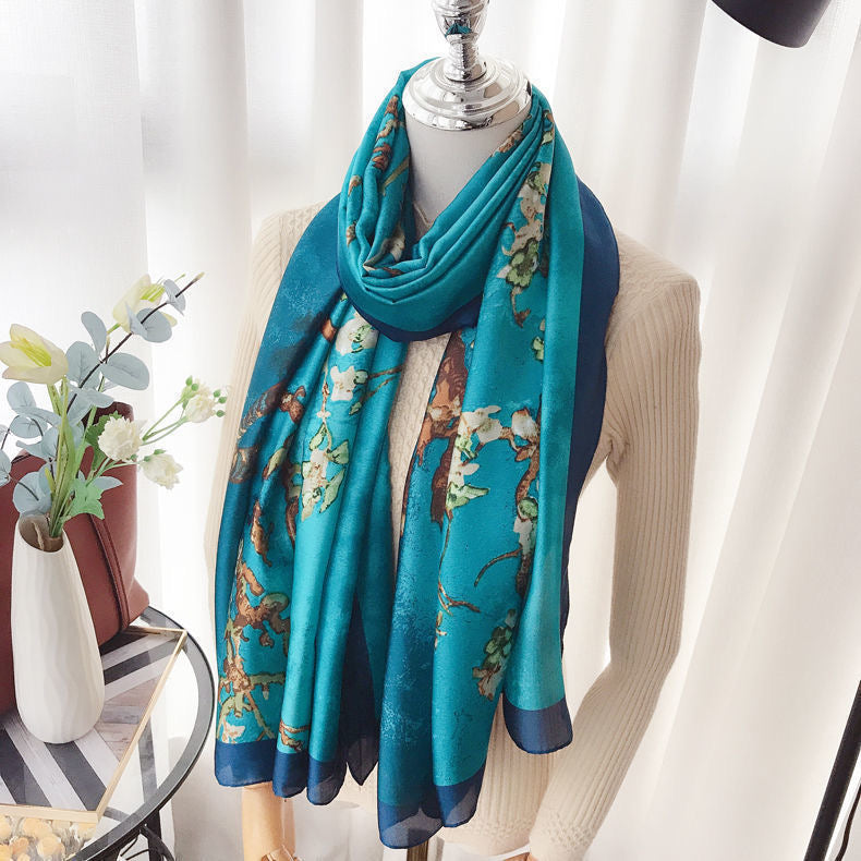 Azure Blossom Stole