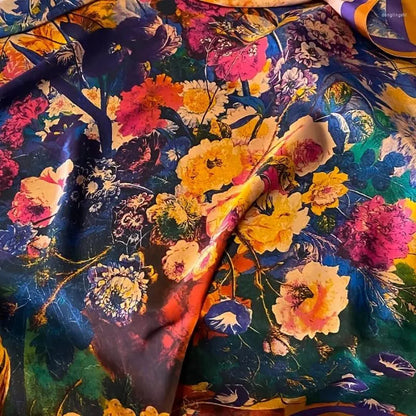 Jay Floral Luxury Silk Scarf